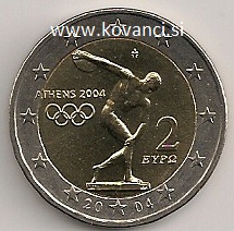 2€ grčija 2004